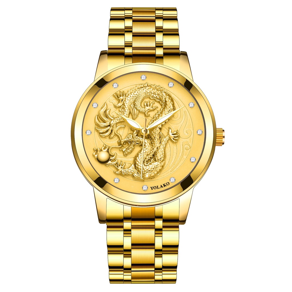 Mens gold sale watch with diamonds