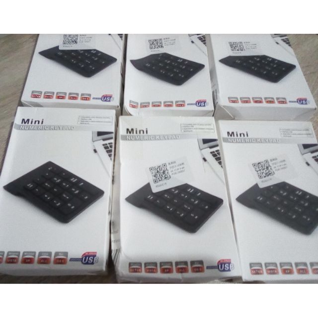 MINI KEYPAD NOMBOR/ NUMERIC KEYPAD FOR TELEFON/LAPTOP (USB) | Shopee ...