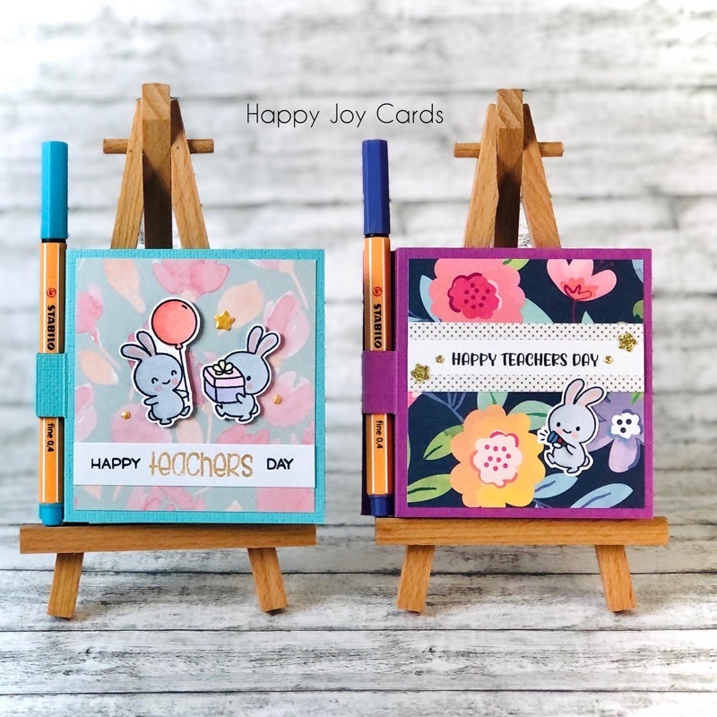 Handmade Memo Pad Holder with Pen (Teachers Day themed) Teacher Gifts