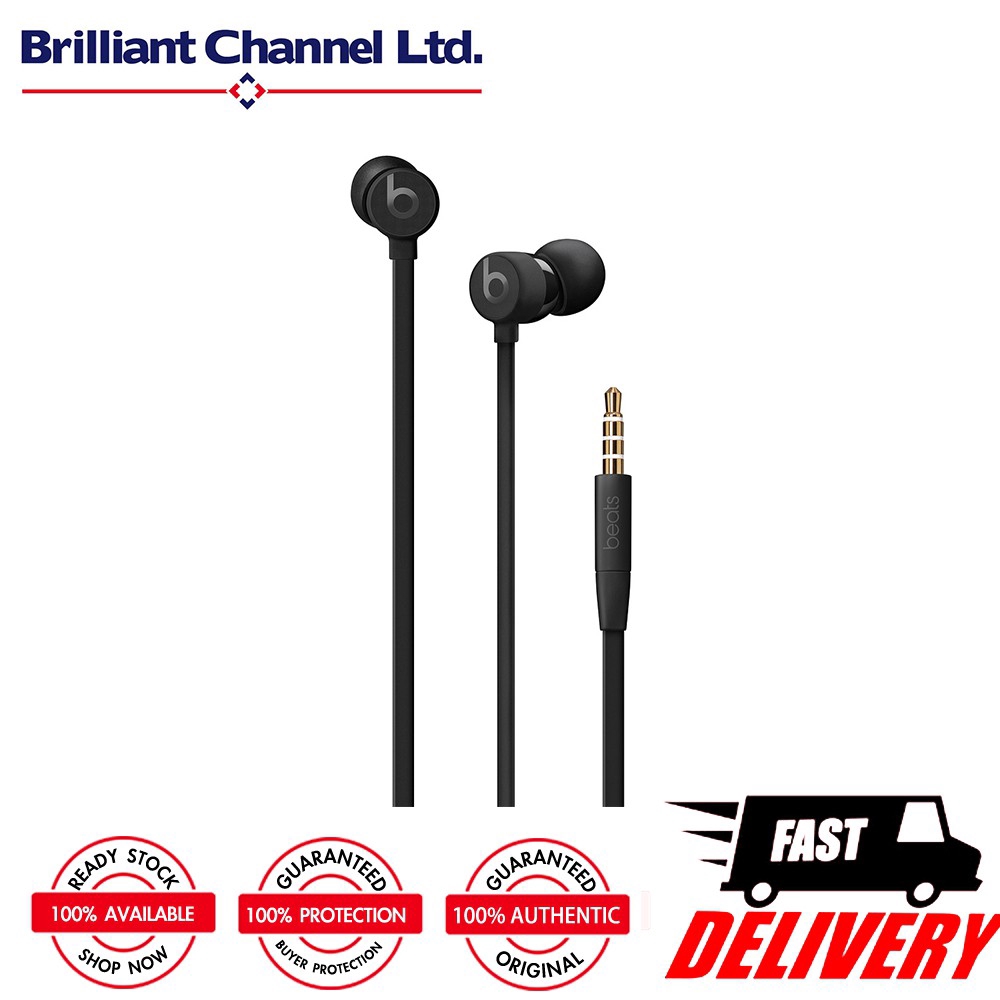 Beats urBeats3 Earphones with 3.5 mm Plug Black Black Red Shopee Singapore