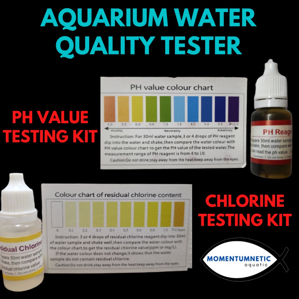 Aquarium water tester pH tester chlorine tester (10ml) aquarium water
