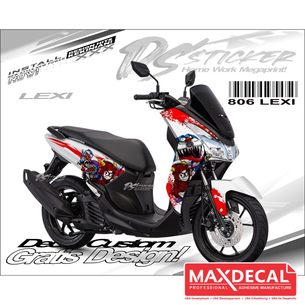 MJ 806 STICKER DECAL LEXI FULBODY CUSTOM DORAEMON THEME | Shopee Singapore