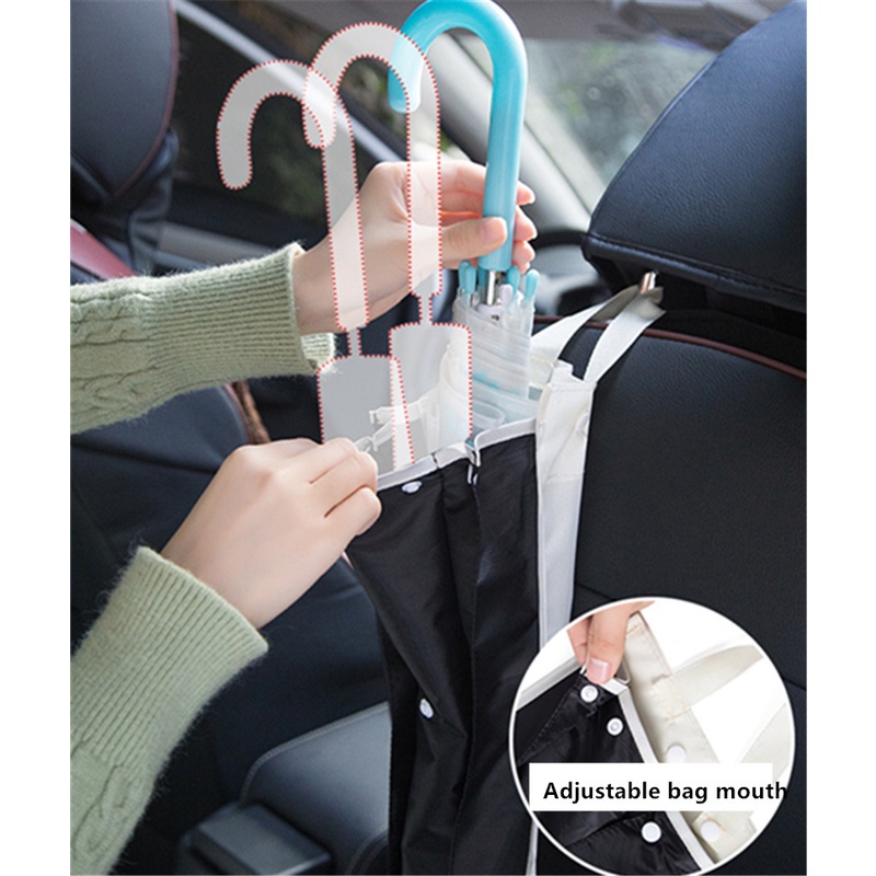Car Storage Bag Umbrella Storage Foldable Waterproof Car Auto Seat Back Umbrella Storage Bag Cover Foldable Organizer Holder accessories