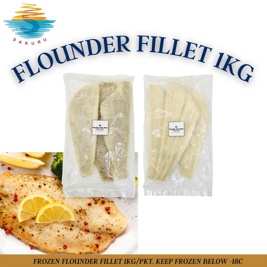 FLOUNDER FILLET FROZEN 1KG Shopee Singapore
