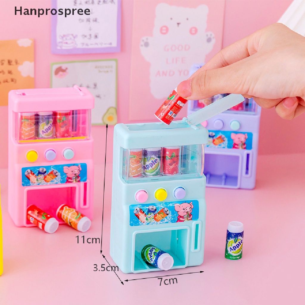 Hp> Kids Simulation Self-service Vending Machine with Mini Coins Drinks Play Toys well