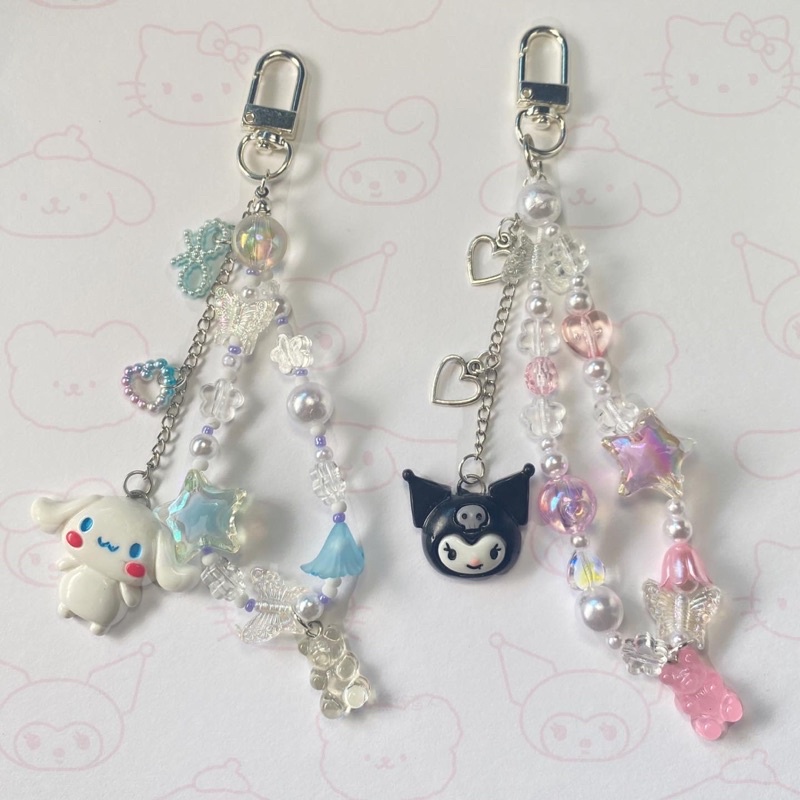 Kuromi and Cinnamoroll Keychains Shopee Singapore