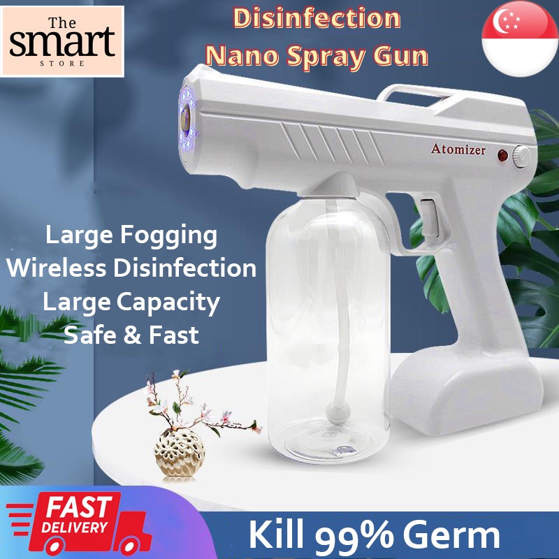 [SG SELLER] FAST DELIVERY Wireless Nano Disinfection Spray Gun Blue Ray