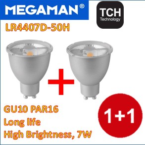 [Buy 1 FREE 1] Megaman GU10 LED PAR16 track light/LR4407 Dimmable ...
