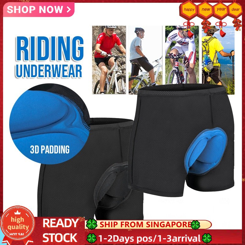 3D Padded Bicycle Cycling Underwear Shorts Elastic Anti-Slip