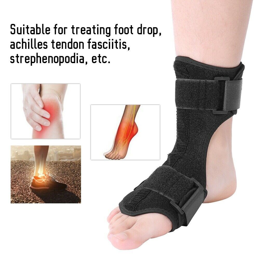 Light Slim Adjustable Foot Drop Ankle Leg Brace Plantar Fasciitis