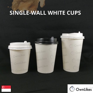 100pcs White Thick Paper Cup Disposable Coffee Cup Mini Tasting