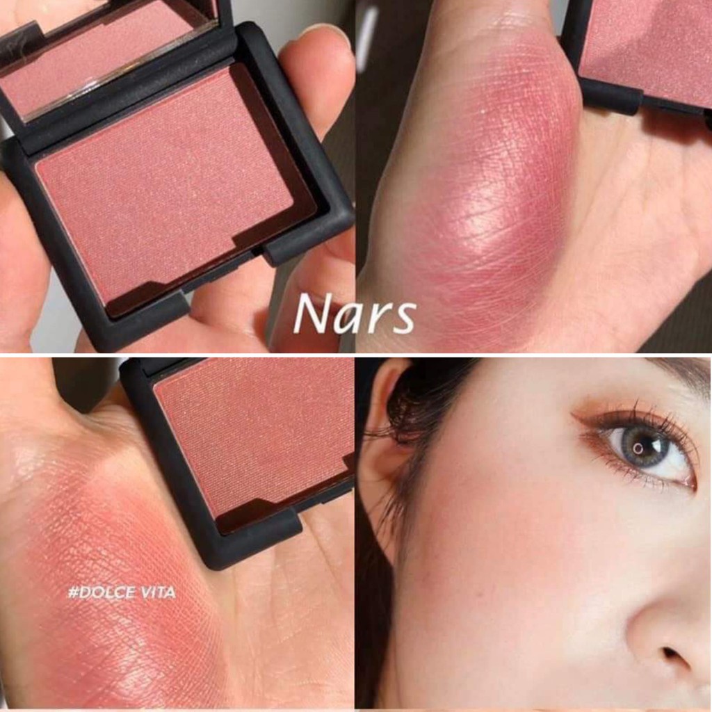 Nars Blush Swatches In Behave & Dolce Vita