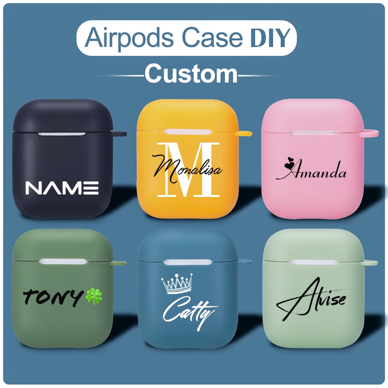 JOLLY YOUTH Private Handwriting Custom Case for Apple Airpods 1 2 3 DIY ...