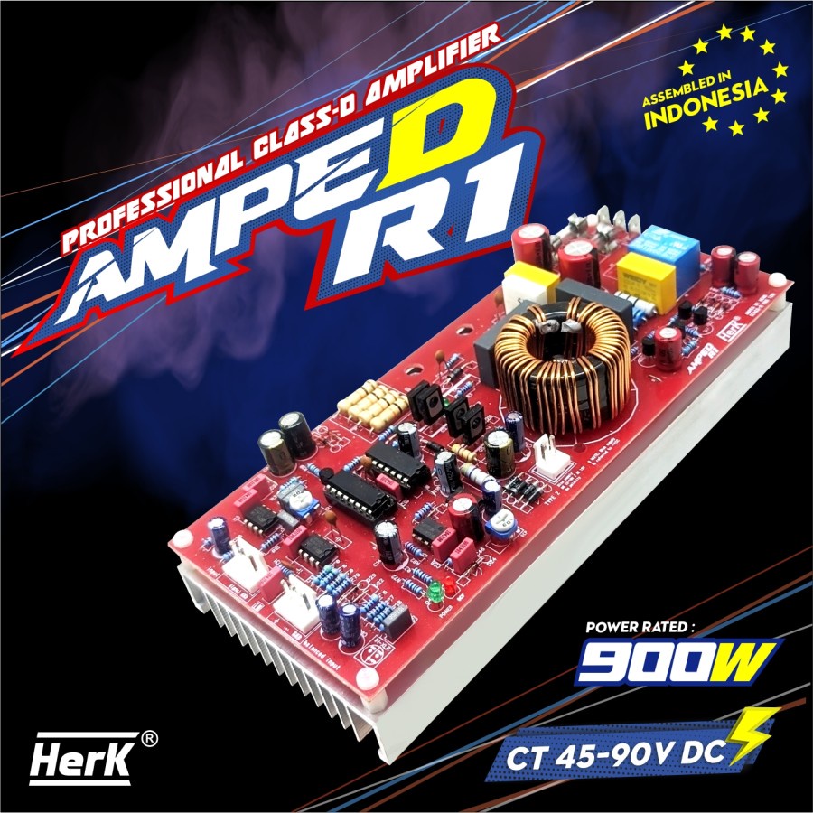 Kit AMPED R1 POWER AMPLIFIER CLASS D 900WATT HERK Shopee Singapore