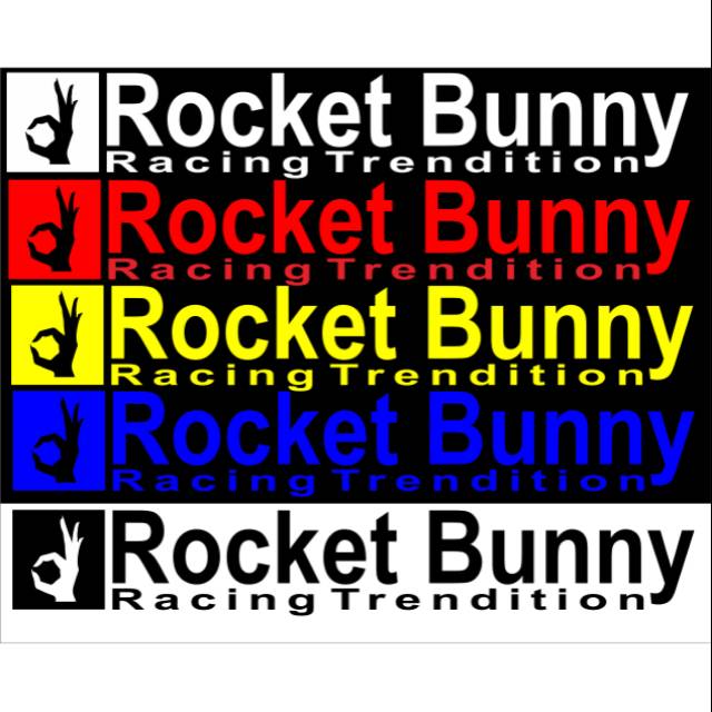 Rocket bunny Rear Windshield Sticker Can Be Used For Other Car Bodies ...