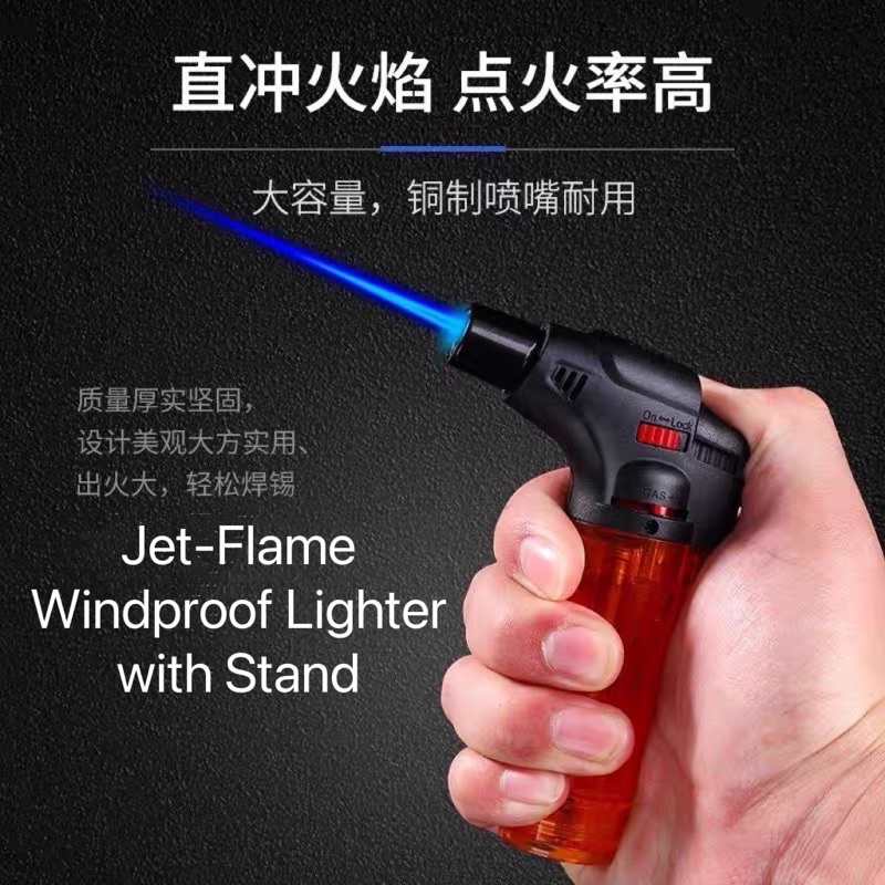 Jet-Flame Windproof Lighter Refillable Gas 小焊枪 打火机 防风 循环冲气 | Shopee ...