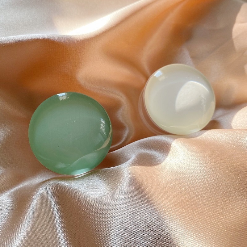 Airbag Mobile Phone Holder ins Water Wave Green Crystal Universal Round Desktop Bracket Personalized