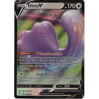 Pokmon TCG Card Ditto V SS Shining Fates 50/72 Ultra Rare | Shopee  Singapore