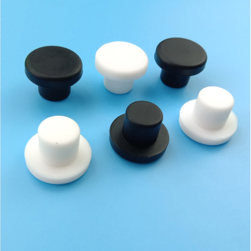 2-10PCS 2.7mm-14mm Silicone Rubber Male Hole Caps T Type Plug Stopper ...