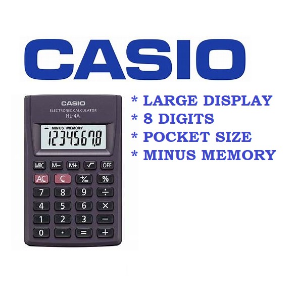 Electronic calculator outlet casio