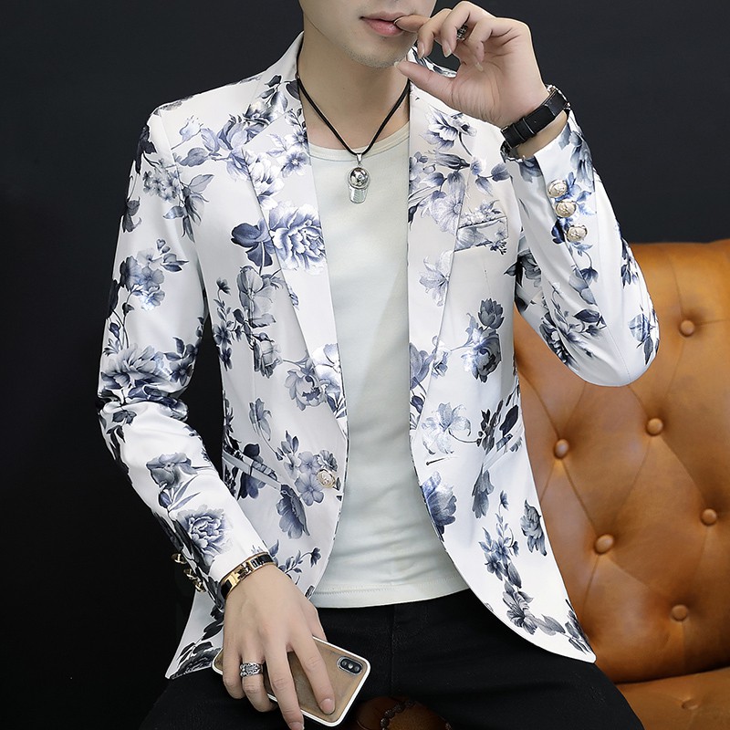 White men's blazer on sale jacket