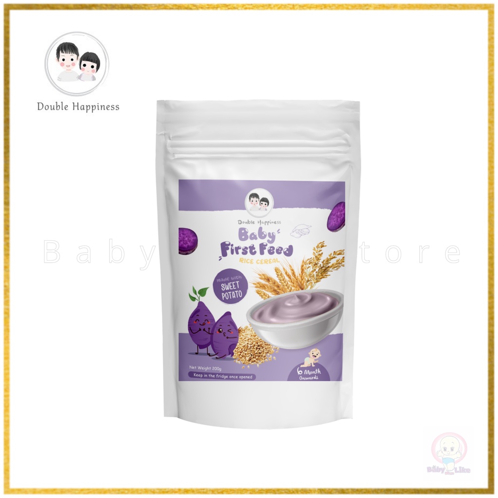 Double Happiness Baby First Feed Rice Cereal Avocado Sweet