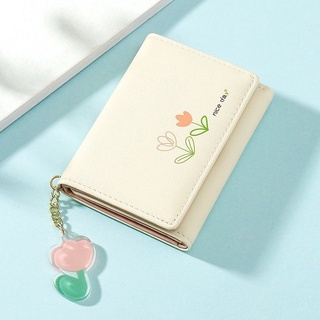 Korean 1PC Women Small Wallet Ladies Mini Trifold Wallet Cute Girl Short  Lovely Pu Leather Coin Purse Female Hand Wallet Pouch - AliExpress