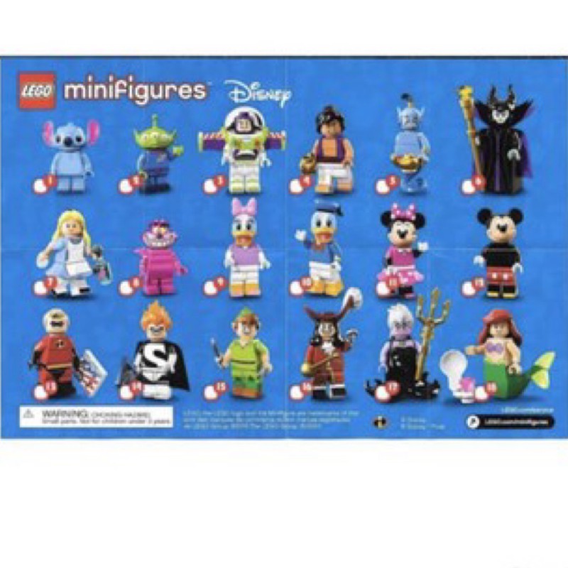 Lego minifigures disney serie 1 sale