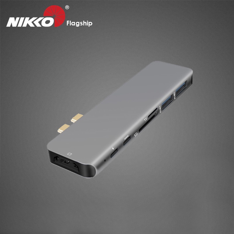 NikkoTech USB-C Type C 5-in-1 7-in-1 Dual Dock Docking station Laptop ...