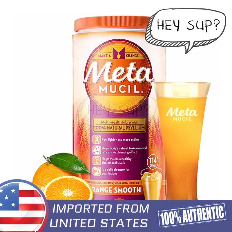 Metamucil Smooth 4-in-1 Psyllium Fiber Powder, Sugar-Free, Orange, 180 Tsp - Foto 7