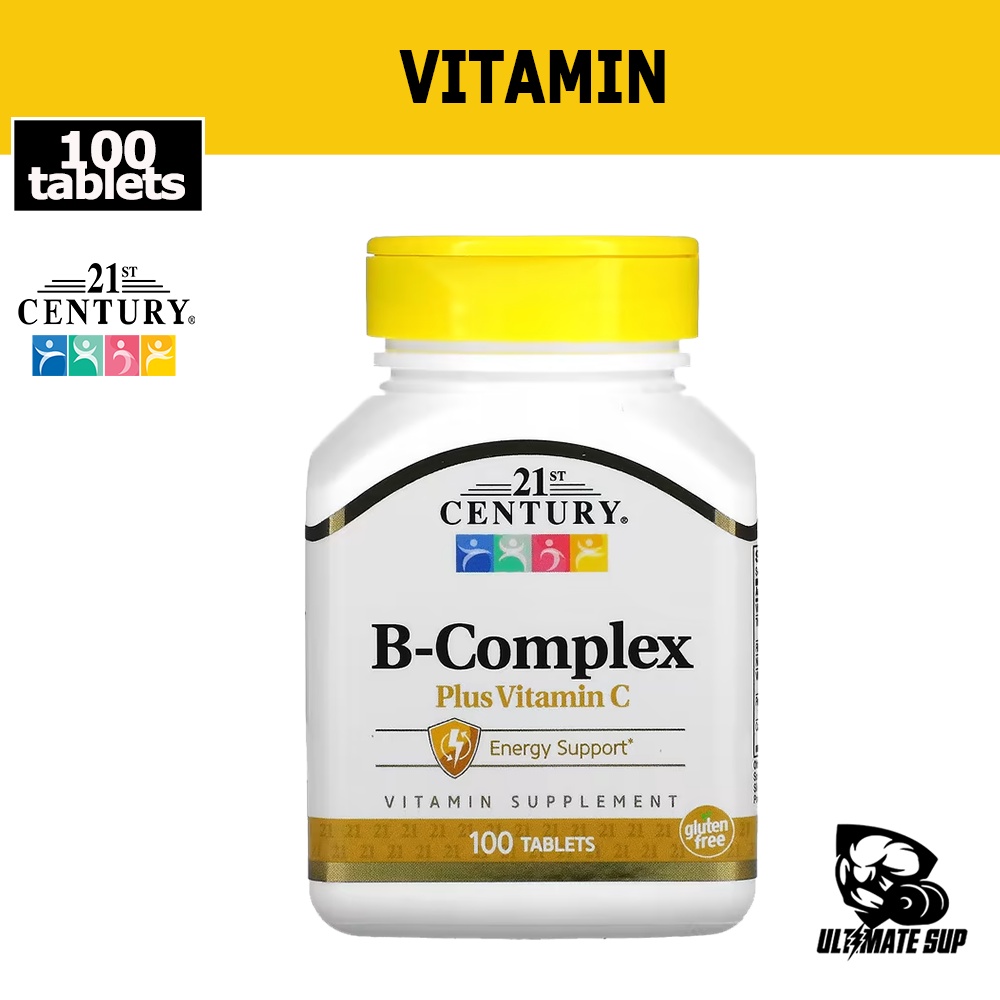 21st Century, B Complex Plus Vitamin C, Energy Support, Vitamin ...