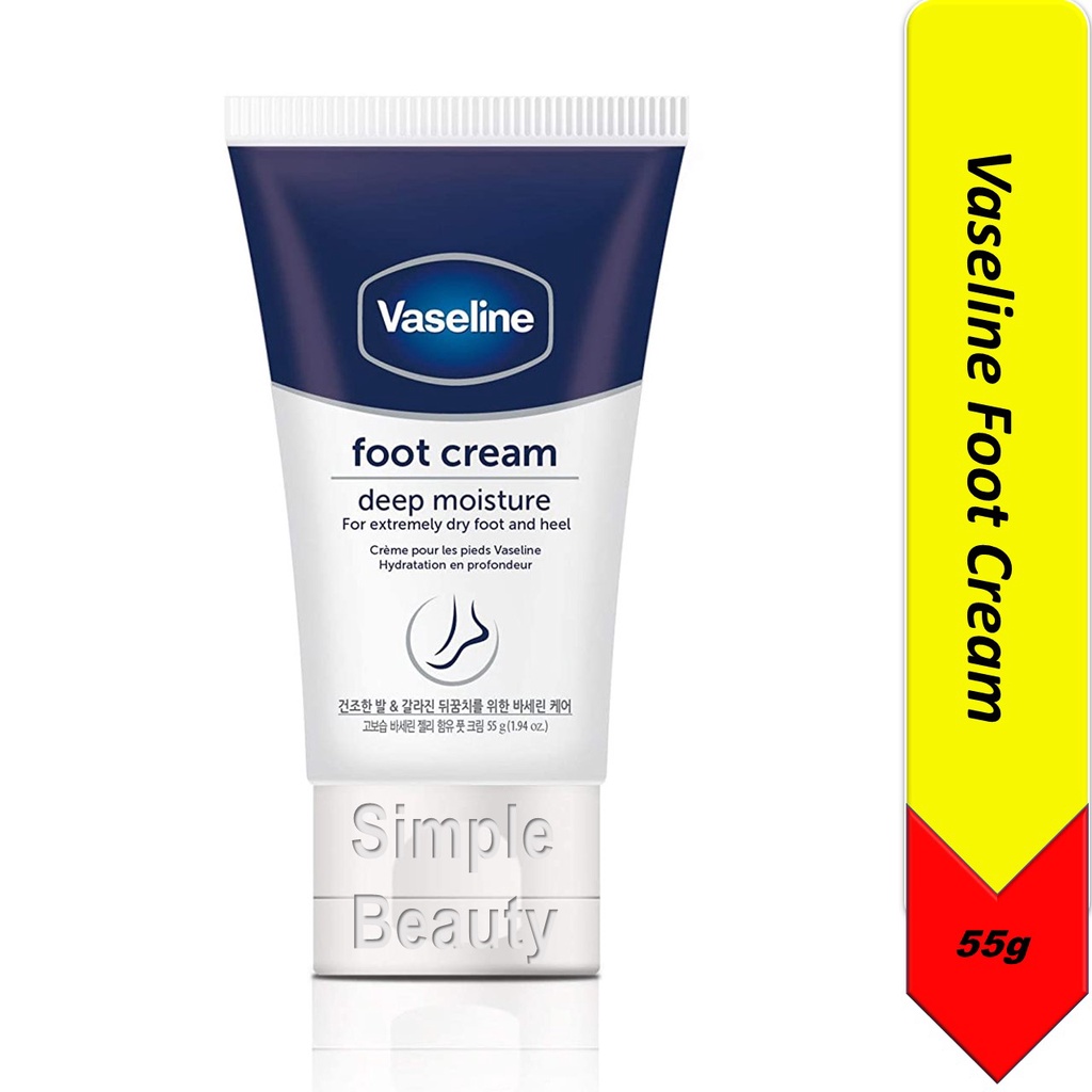 Vaseline Foot Cream Deep Moisture, 55g Shopee Singapore
