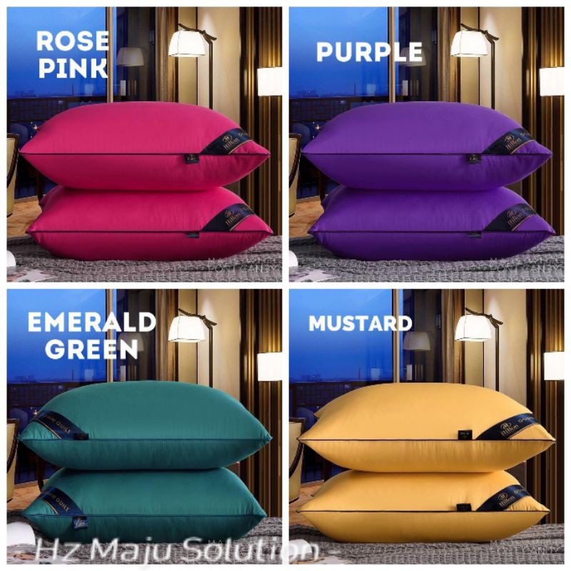 BANTAL HOTEL /PILLOW HILTON 1000G READY STOCK ( 1PCS ) + FREE GIFT BAG PILLOW Shopee Singapore