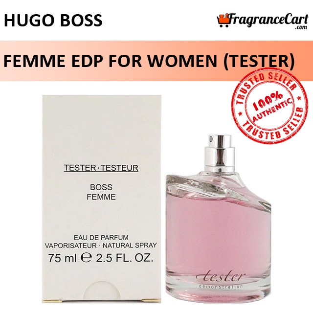 Hugo Boss Femme EDP for Women 75ml Tester Eau de Parfum Pink Brand New 100 Authentic Perfume Shopee Singapore