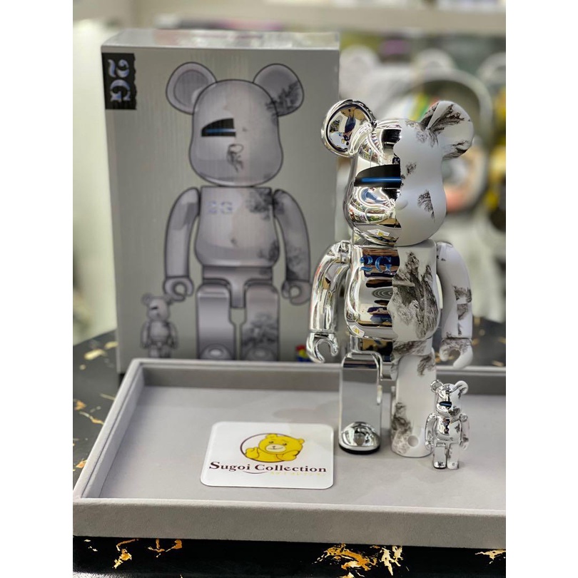 MEDICOM TOY - BE@RBRICK SORAYAMA × 2G GOLD&amp;SILVER Hajime Sorayama x 2G x Medicom Bearbrick Be@rbrick Silver