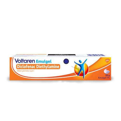 Voltaren Emulgel 20 gram / krim Pereda Nyeri Otot dan sendi / Natrium dicklofenac / Bengkak / Nyeri - Gambar 4