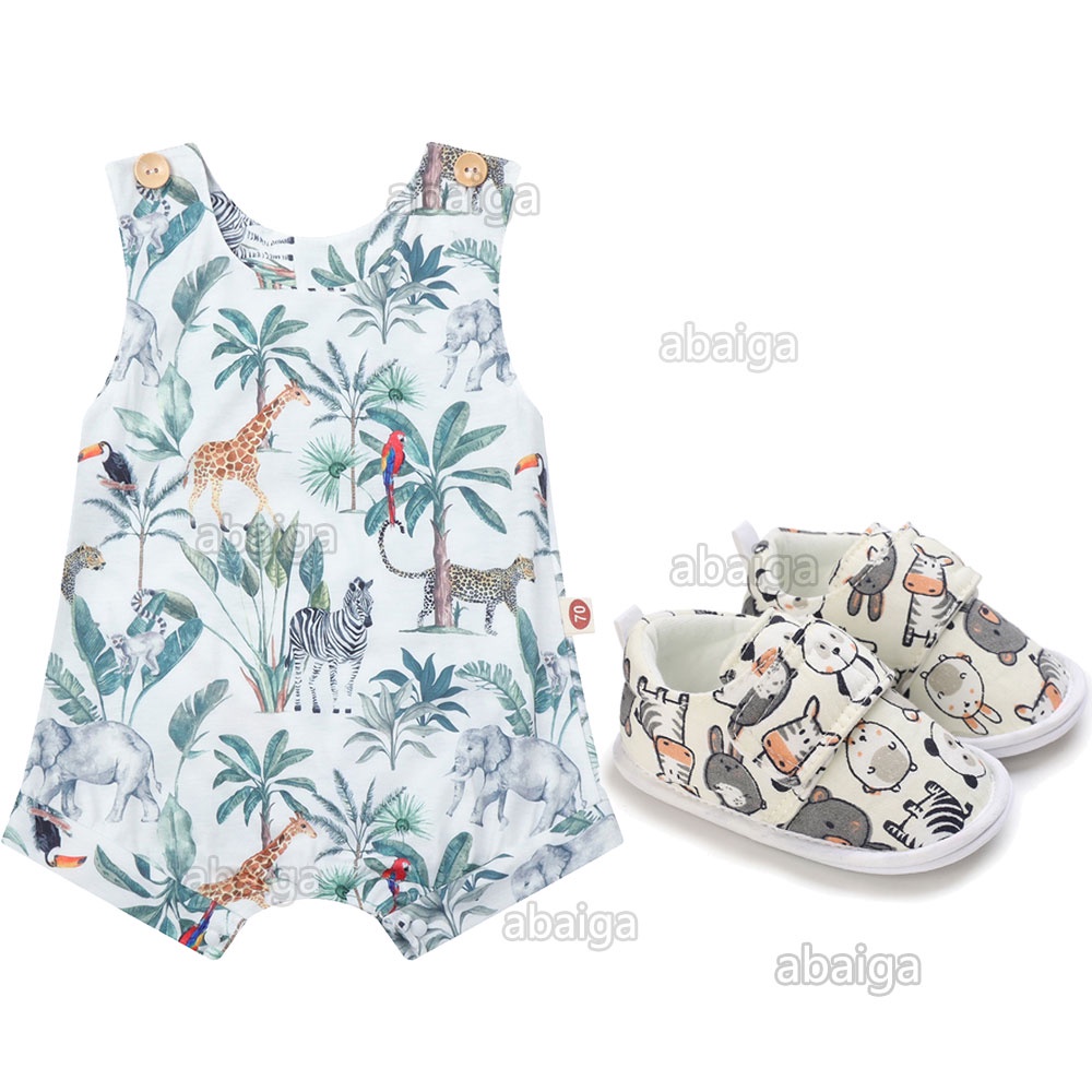 Baby Onesies for Boys Girls 1 Year Old Infant Jumpsuit Animal Giraffe