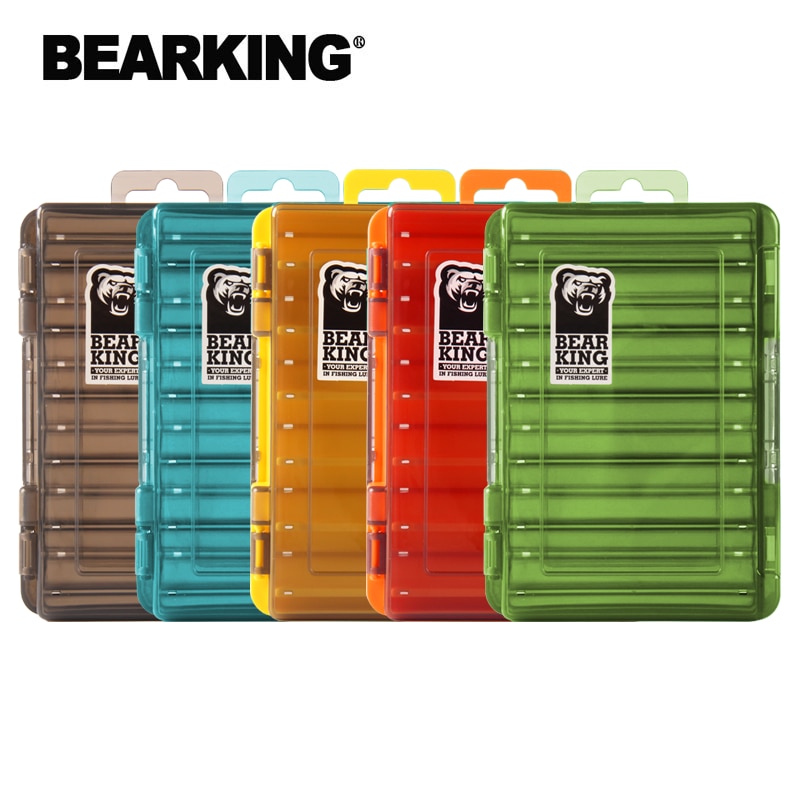 BEARKING Doublex Sided Fishing Tackle Box 12 Compartments Bait