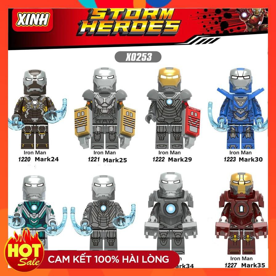 Minifigures Toys Superhero Models Iron Man Mark24 Mark25 Mark29 Mark30 ...