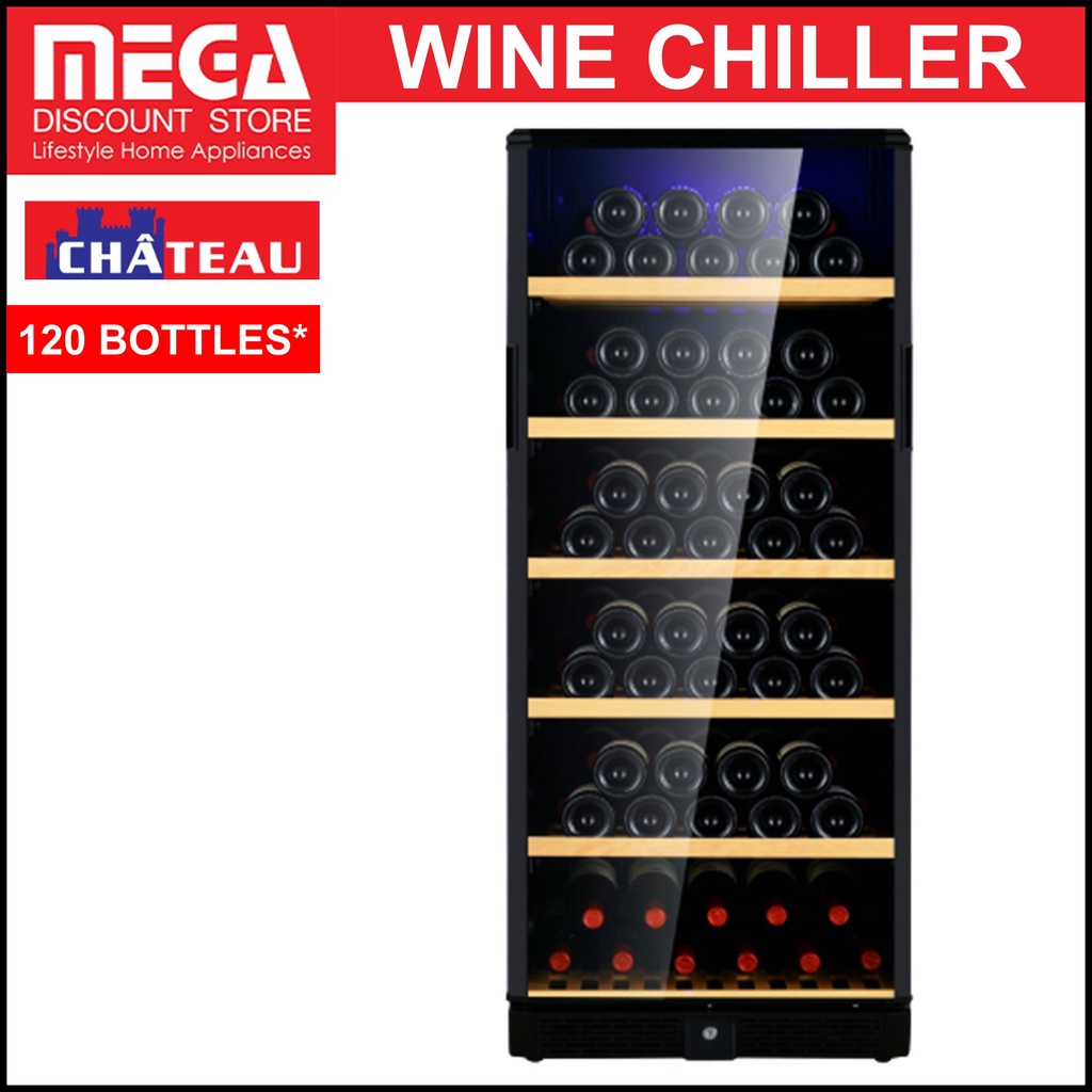 CHATEAU CW 100TH SNS 120 BOTTLES WINE CHILLER (CW100TH SNS) Shopee