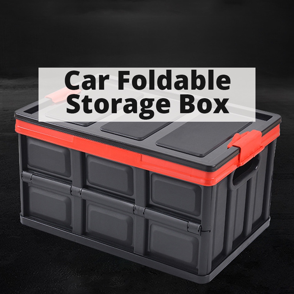 【SG】30L 55L Large Car Foldable Storage Box for Car Trunk Organizer
