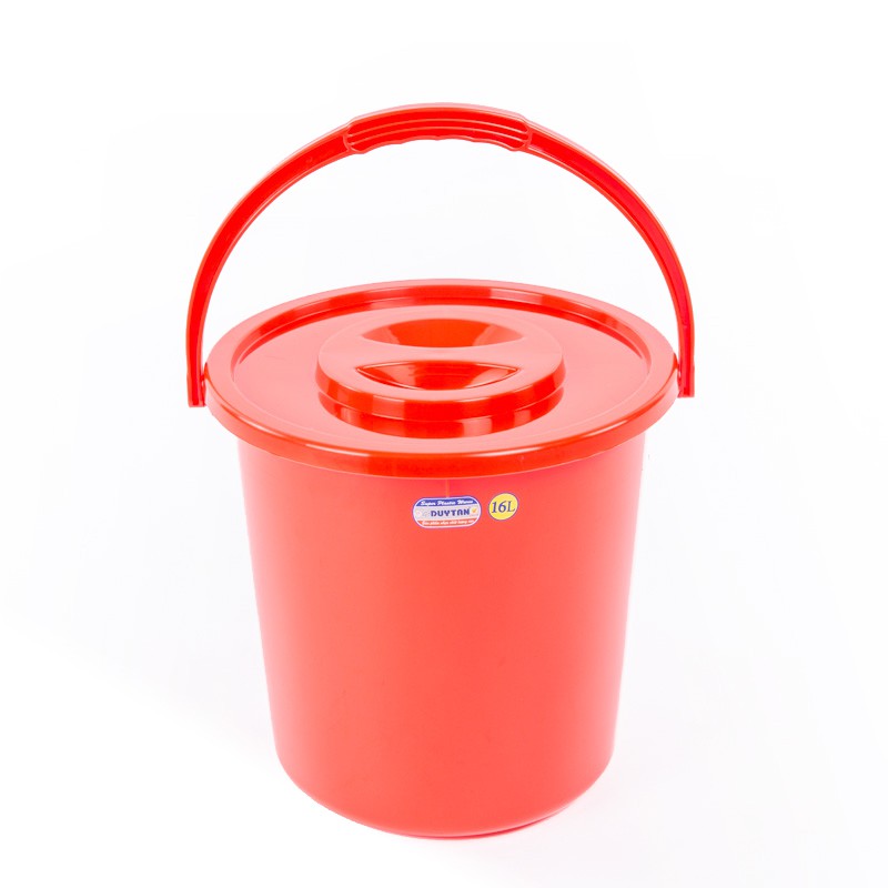 Duy Tan 16L Round Plastic Bucket (With Lid + Handle) | Shopee Singapore