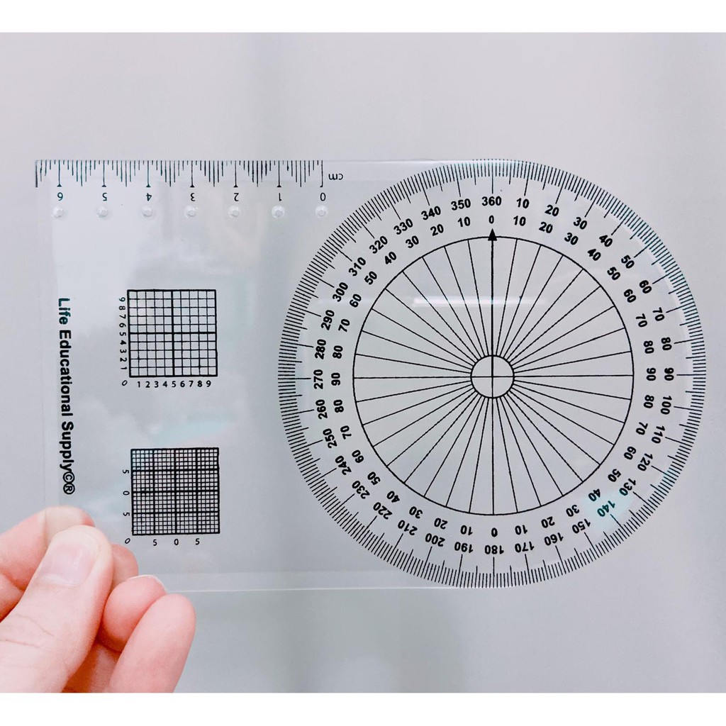 Protractor Geo+ Pembaris Geografi + Matematik ( Protractor reading 6 ...