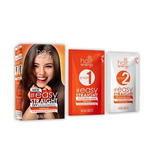 Makarizo Easy Straight Medium 120ml / Pelurus Rambut / Perawatan Rambut - Gambar 2