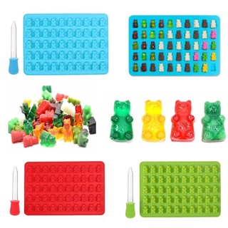 GUMMY BEAR MOLD, 50 Cavity Silicone Candy Mold, Gummy Bear Mold, Resin Mold,  Chocolate Mould, Food Mold, Soap Embeds Mold, Baking Supplies 