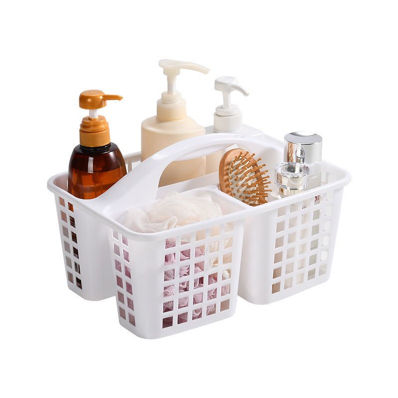 Wash Bath Basket Plastic Portable Bathroom Storage Bath Basket Cute