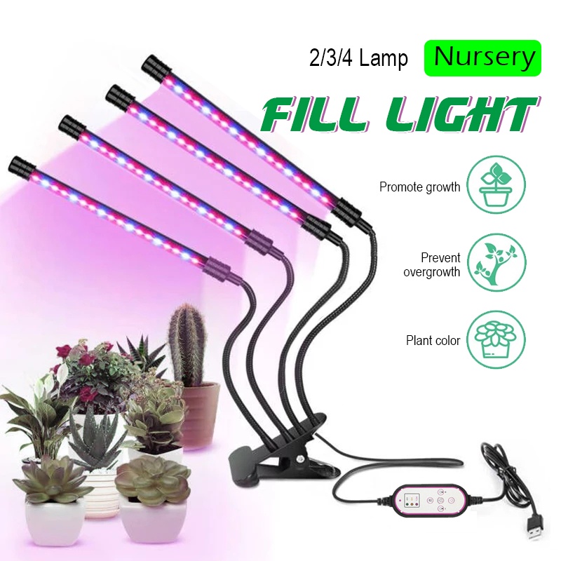 [SG Stock]LED USB Plant Grow Light Full Spectrum Indoor Hydroponic Veg ...