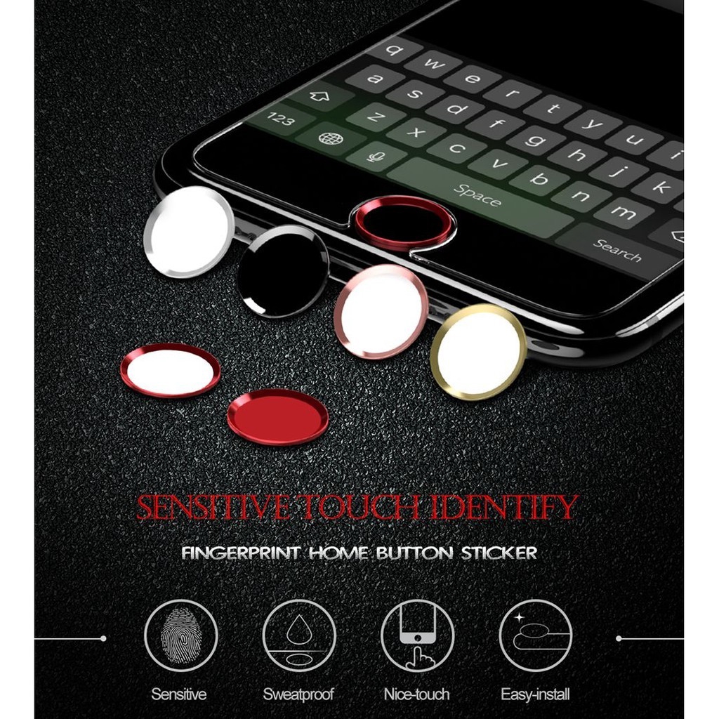 COLLBATH Home Button Stickers Smartphones Button Sticker