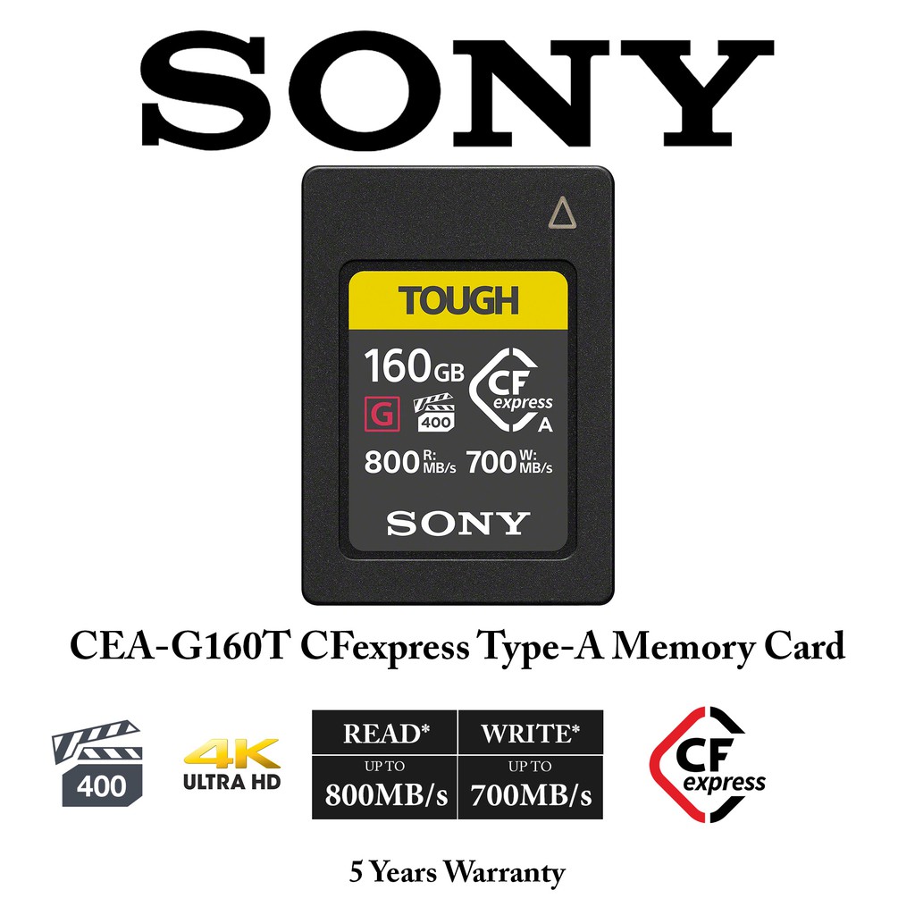 Sony 80GB CEA-G80T / 160GB CEA-G160T (Up to 800MB/s Read