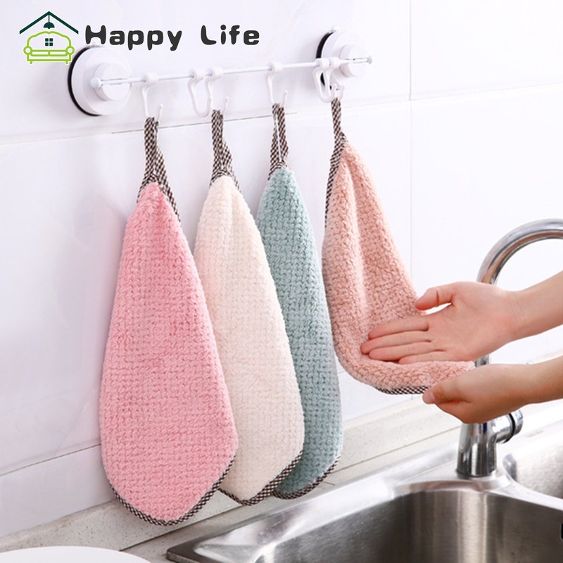 5/10-Pack Soft & Absorbent Kitchen Dish Cloths - Reusable, Machine Washable  Coral Fleece Microfiber Towels for Kitchen, Bathroom, Car & Window